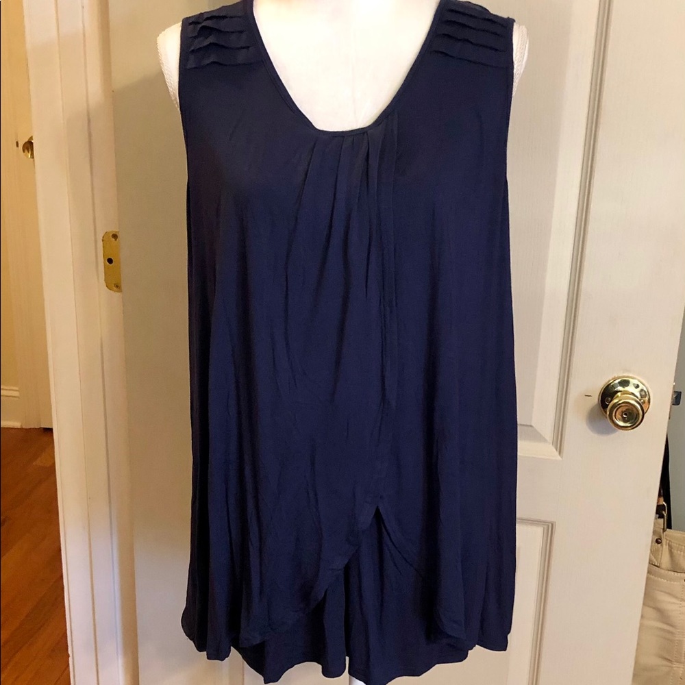 Ekouaer Nursing/Breastfeeding Tulip Hem Tank - XL